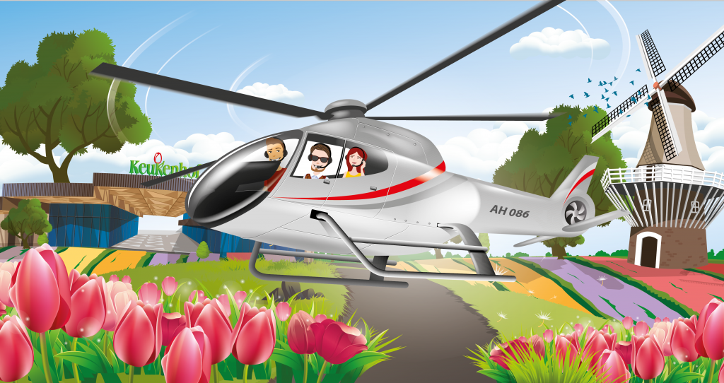 Flower tour helicopter