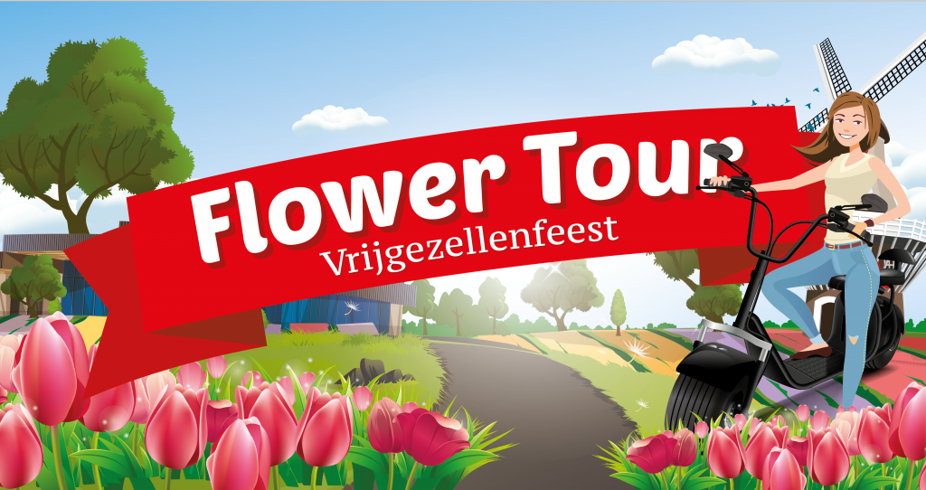 Flower tour vrijgezellenfeest
